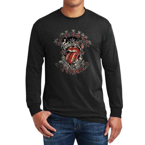 Playera Manga Larga Hombre Rock The Rolling Stones Tattoo You 000601