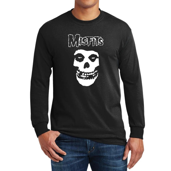 Playera Manga Larga Hombre Rock Misfits Calavera 851