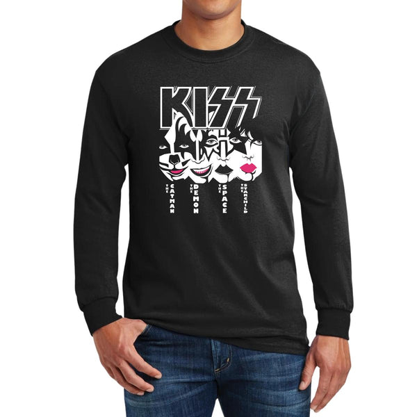 Playera Manga Larga Hombre Rock Kiss Grupo 929