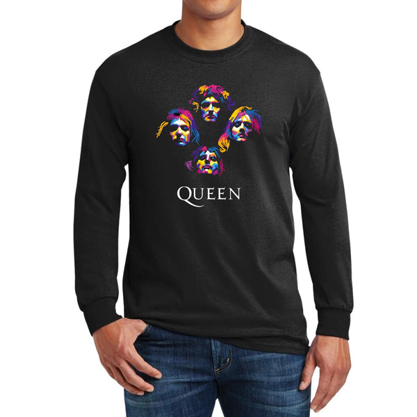 Playera Manga Larga Hombre Rock Queen album 958