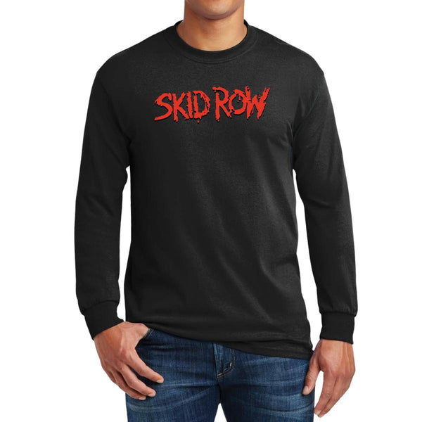 Playera Manga Larga Hombre Rock Skid Row Logo 1013