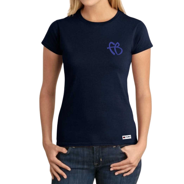 Playera Mujer Fubu Logo Azul