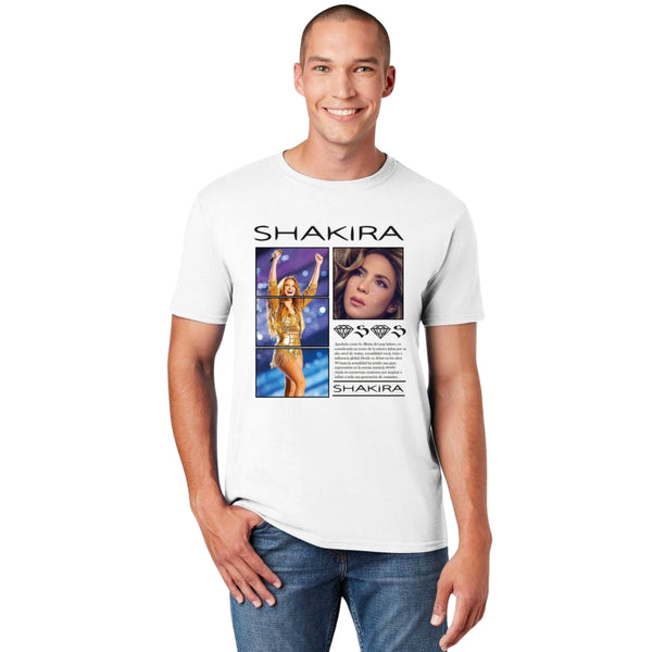 Playera Hombre Shakira Reyna del Pop Latino