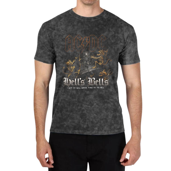 Playera Hombre M Wash Rock AC/DC Hells Bells 838