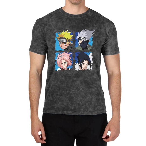 Playera Hombre M Wash Anime Naruto Equipo 7 193