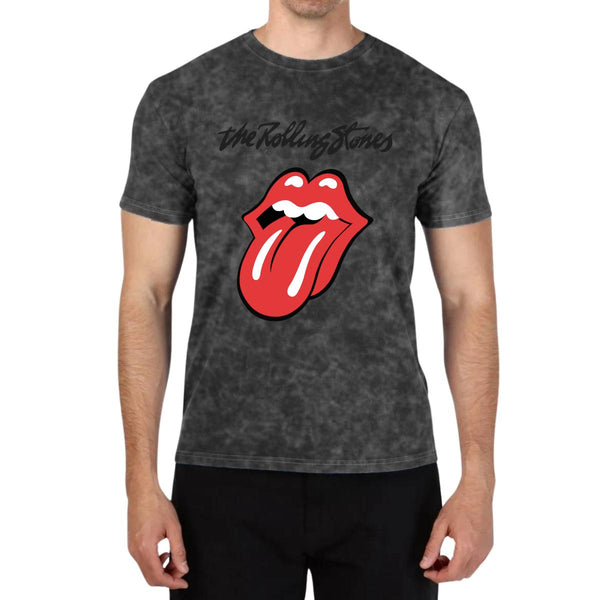 Playera Hombre M Wash Rock The Rolling Stones Logo 1002