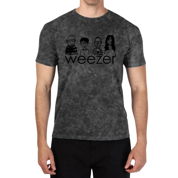 Playera Hombre M Wash Rock Weezer Cartoon 1010