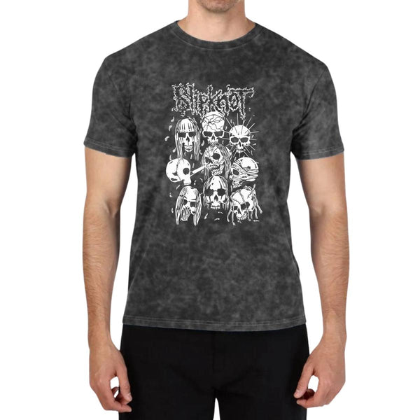 Playera Hombre M Wash Rock Slipknot Calaveras 979