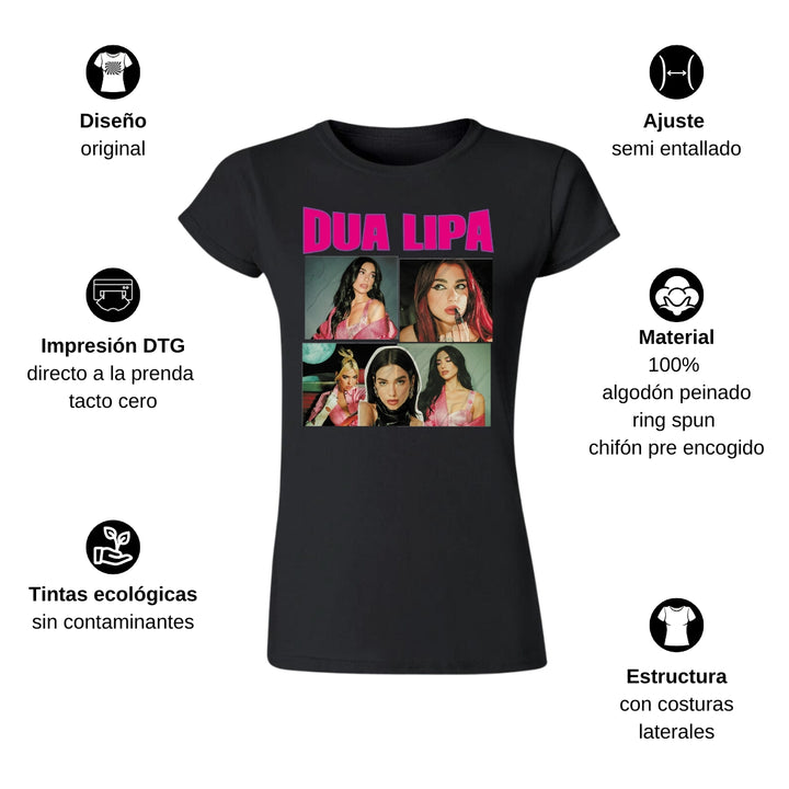 Playera Mujer Dua Lipa Tour – Redberry - Main Image