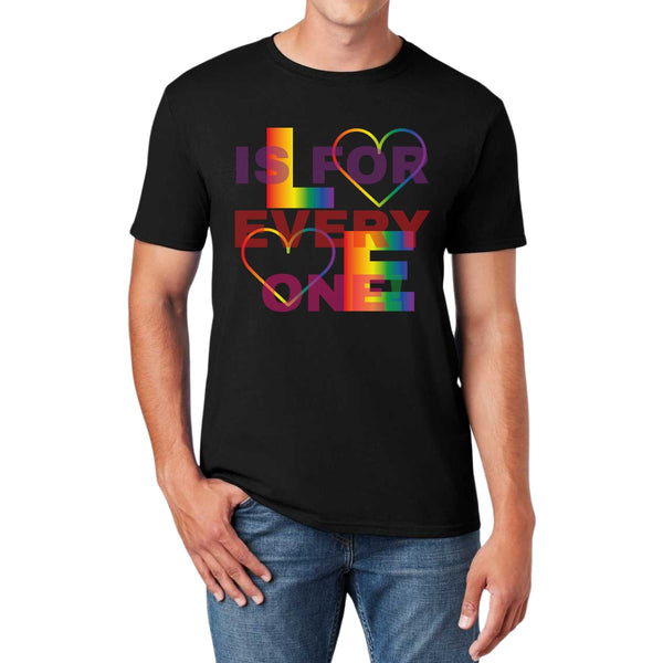 Playera Hombre Pride Love is for everyone