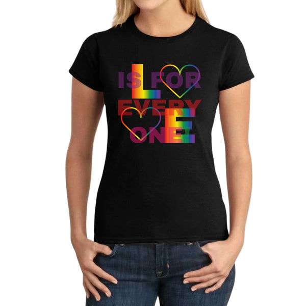 Playera Mujer Pride Love is for everyone