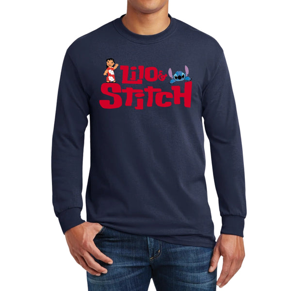 Playera M Larga Hombre Película Lilo y Stitch