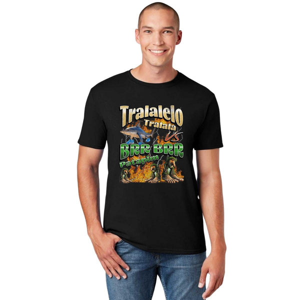 Playera Hombre Brainrot Tralalero Brr Brr 001240