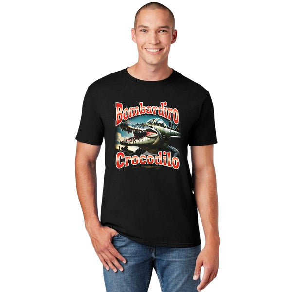 Playera Hombre Brainrot Bombardiro Crocodilo 001243