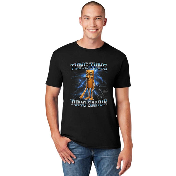 Playera Hombre Brainrot Tung Tung Tung Sahur 001250