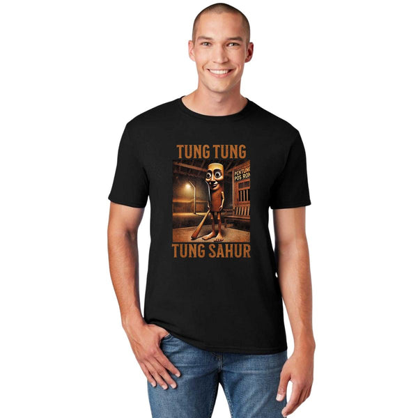 Playera Hombre Brainrot Tung Tung Tung Sahur 001251