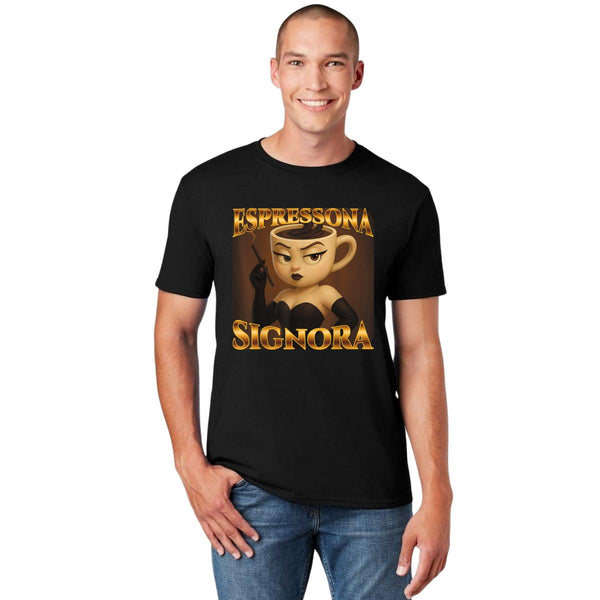 Playera Hombre Brainrot Espressona Signora 001257