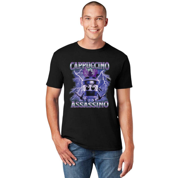 Playera Hombre Brainrot Cappuccino Assassino 001260
