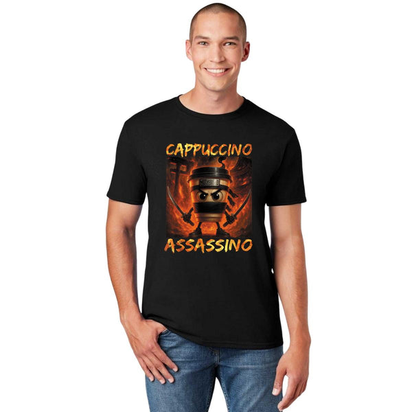 Playera Hombre Brainrot Cappuccino Assassino 001266