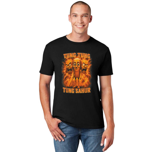 Playera Hombre Brainrot Tung Tung Tung Sahur 001275