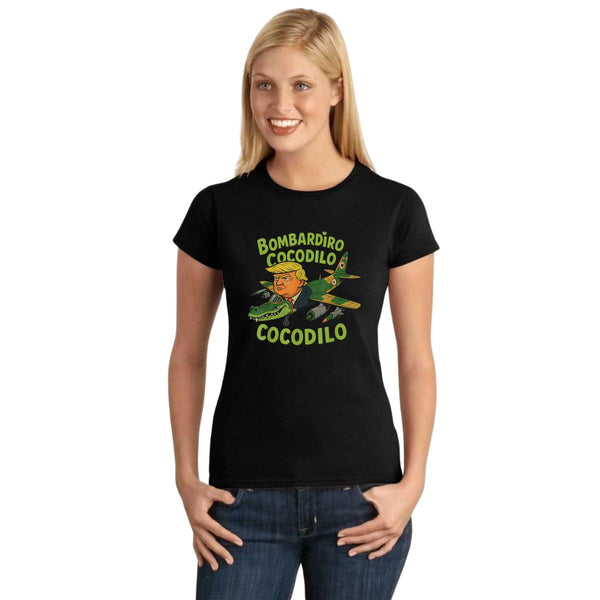 Playera Mujer Brainrot Bombardiro Crocodilo 001218