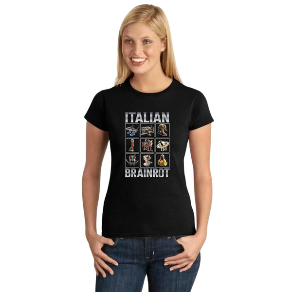 Playera Mujer Brainrot Italianos 001228