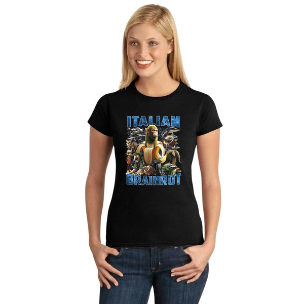 Playera Mujer Brainrot Italianos 001239