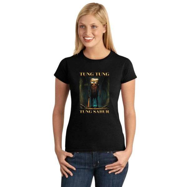 Playera Mujer Brainrot Tung Tung Tung Sahur 001248