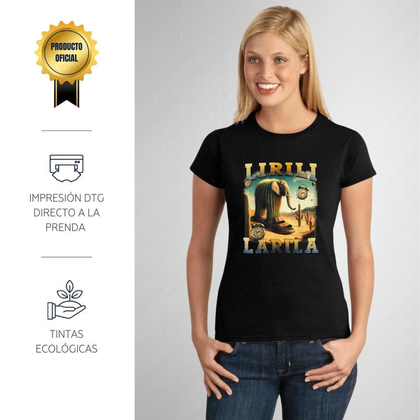 Playera Mujer Brainrot Lirili Larila 001249
