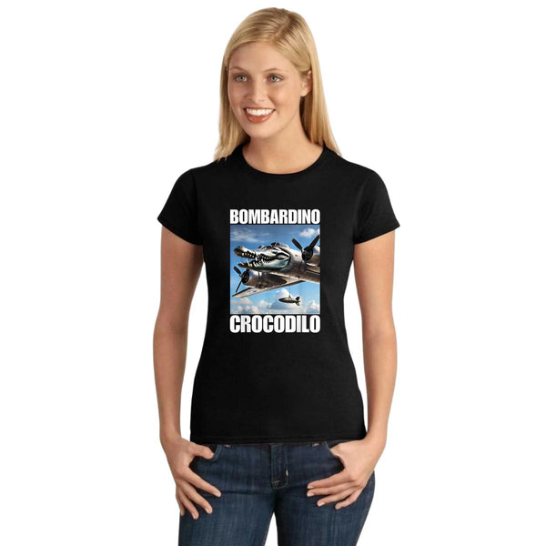 Playera Mujer Brainrot Bombardino Cocodrilo 001254