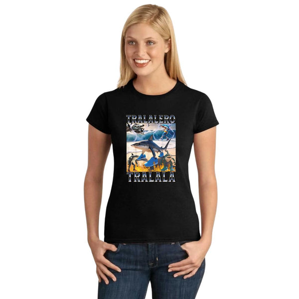 Playera Mujer Brainrot Tralalero Tralala 001262