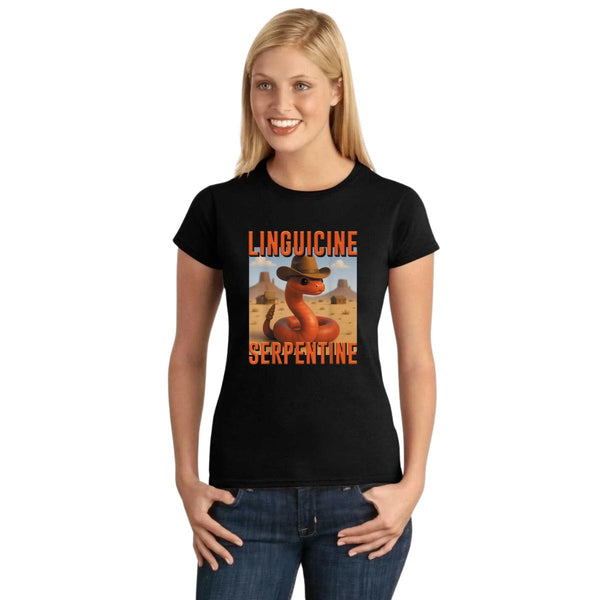 Playera Mujer Brainrot Linguicine Serpentine 001271