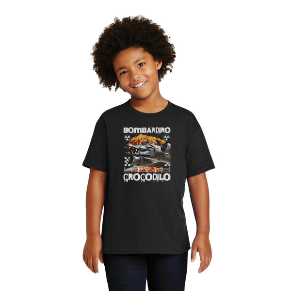 Playera Niños Brainrot Bombardiro Crocodilo 001183