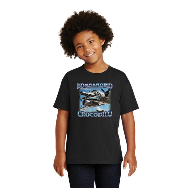 Playera Niños Brainrot Bombardino Cocodrilo 001195