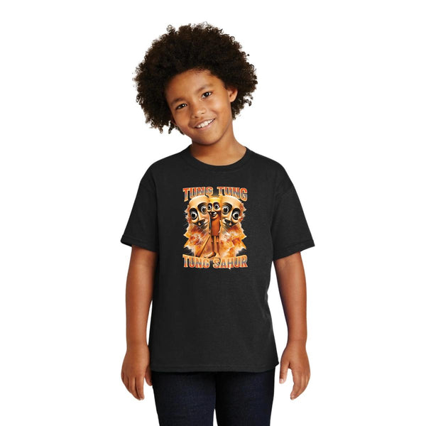 Playera Niños Brainrot Tung Tung Tung Sahur 001206