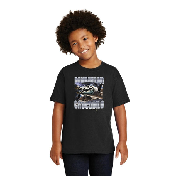 Playera Niños Brainrot Bombardino Cocodrilo 001208