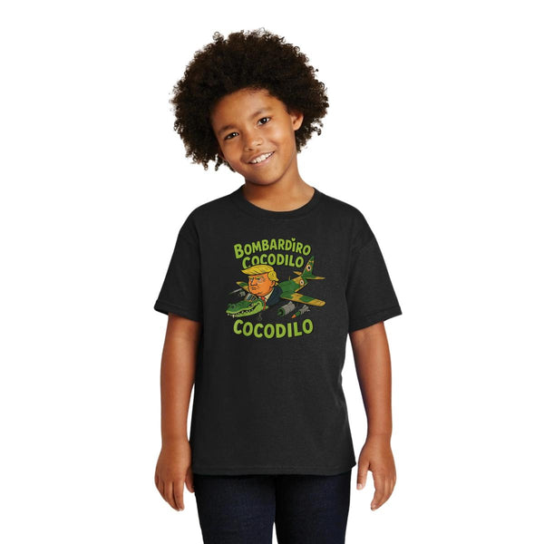 Playera Niños Brainrot Bombardiro Crocodilo 001218