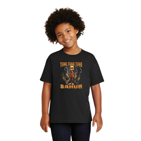 Playera Niños Brainrot Tung Tung Tung Sahur 001229
