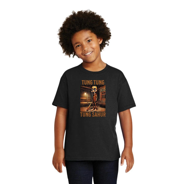 Playera Niños Brainrot Tung Tung Tung Sahur 001251