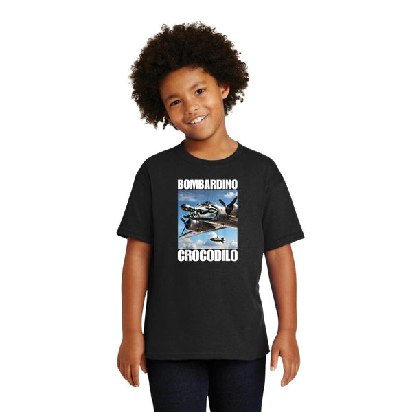 Playera Niños Brainrot Bombardino Cocodrilo 001254