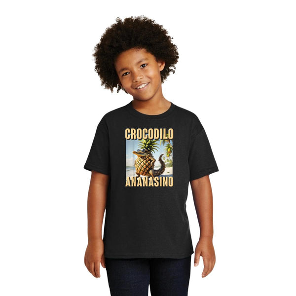 Playera Niños Brainrot Crocodilo Ananasino 001269