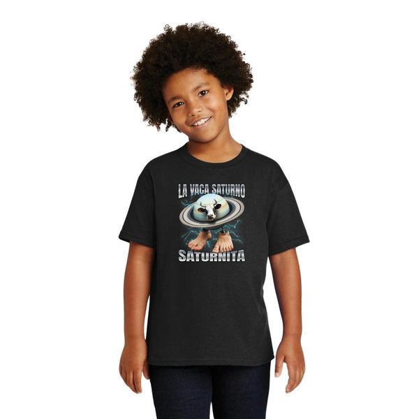 Playera Niños Brainrot Vaca Saturno Saturnita 001270