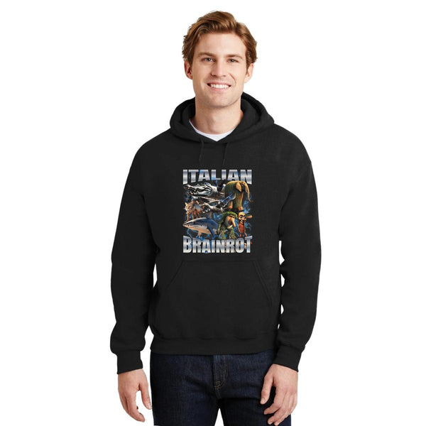 Sudadera Hombre Hoodie Brainrot Italianos 001215