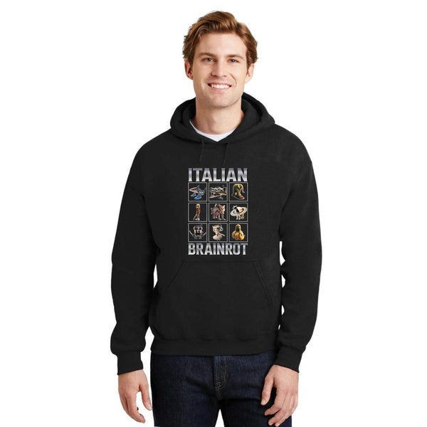 Sudadera Hombre Hoodie Brainrot Italianos 001228