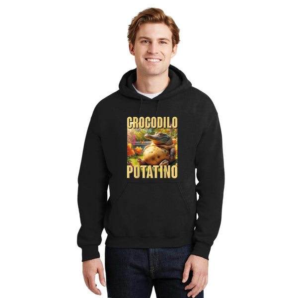 Sudadera Hombre Hoodie Brainrot Crocodilo Potatino 001233