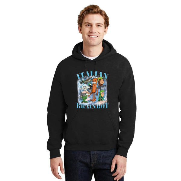 Sudadera Hombre Hoodie Brainrot Italianos 001237