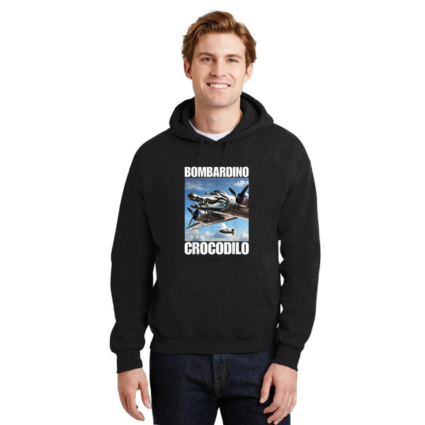 Sudadera Hombre Hoodie Brainrot Bombardino Cocodrilo 001254