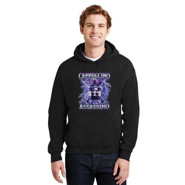 Sudadera Hombre Hoodie Brainrot Cappuccino Assassino 001260