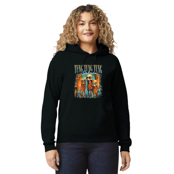 Sudadera Mujer Hoodie Brainrot Tung Tung Tung Sahur 001219