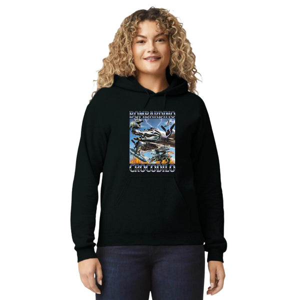 Sudadera Mujer Hoodie Brainrot Bombardino Cocodrilo 001221